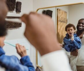 teeth brushing